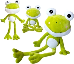 Plush frog with long legs