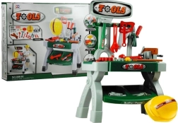 Werkbank met gereedschap voor doe-het-zelvers Bankschroef met zaag en helm