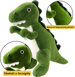 Plush Toy Green Dinosaur 27 cm
