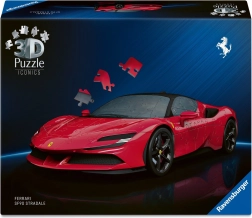 3D-puzzel auto Ferrari SF90 Stradale 108 stukjes met draaiende wielen