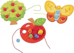 Ensemble de jouets tressage en bois – 3 pcs