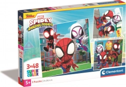 Puzzel CLEMENTONI Spidey en zijn geweldige vrienden 3×48 stukjes
