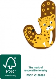 Houten letter J Small Foot