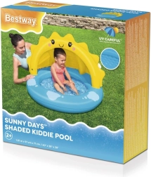 Inflatable kids’ paddling pool with canopy SUNSHINE 101 × 97 cm