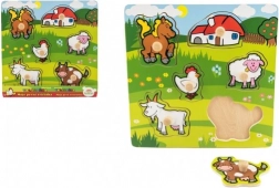 Puzzle en bois de la ferme pour enfants