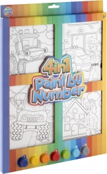 Schilderen op nummer 4-in-1 voor jongens – creatieve set