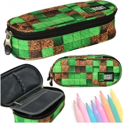 Školní etui met één compartiment ST.RIGHT Pixel Cubes