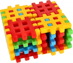 Waffle building blocks set, 24 pcs, for children from 2 years