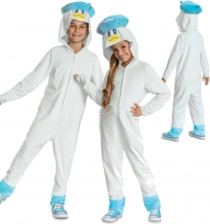 Kinderkostuum POKEMON Quaxly kigurumi met capuchon 127–136 cm (7–8 jaar)
