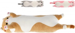 Chat allongé en peluche 65 cm