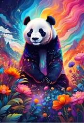 Colorful Panda Puzzle 1000 Pieces
