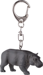 Sleutelhanger met nijlpaardfiguur