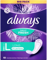 Always Daily Fresh Long protège-slips 52 pcs