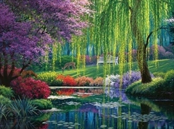 Diamond painting Zomer in het park 30 × 40 cm