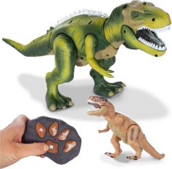 Op afstand bestuurbare dinosaurus met lichteffecten