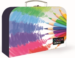 Lamineer koffertje kleurpotloden A4, 34 cm