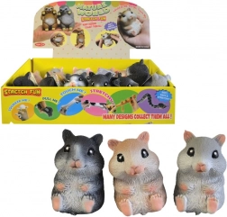 Rubberen hamster 8 cm - speelgoed voor kinderen