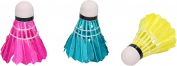 Gekleurde badmintonshuttles, 3 stuks