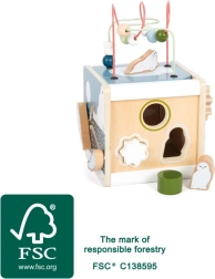 small foot motorische kubus arctic van FSC-hout