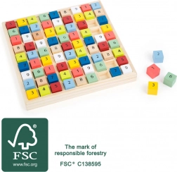 Small Foot wooden sudoku colorful blocks