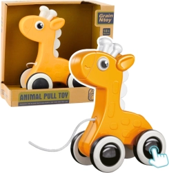 Gele trek-giraf met piepje