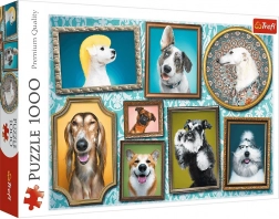 Puzzle 1000 pièces – chiens joyeux, galerie canine