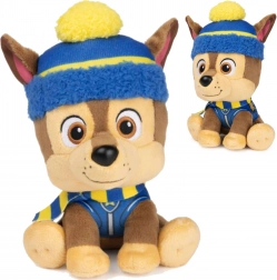 Pluchen hond CHASE uit PAW PATROL met wintermuts en sjaal 18 cm