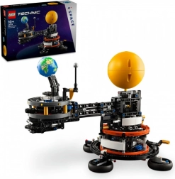 Lego Technic planeet Aarde en Maan in een baan