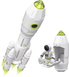 Woopie interactive space rocket with lights, sounds and smoke effect