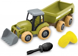 Schroeftractor met lader en aanhangwagen 27 cm