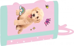 Kinderportemonnee van textiel met huisdiermotief