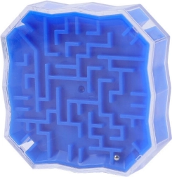 Logical Game Maze with Ball Blue