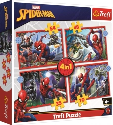 Puzzel 4in1 Heroïsche Spider-Man