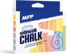 Ronde stoepkrijtjes 6 stuks – mix kleuren