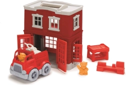 Green Toys caserne de pompiers – set de jeu pour enfants