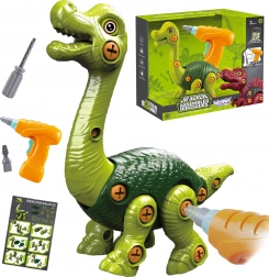 WOOPIE bouwset dinosaurus met boormachine 31 onderdelen