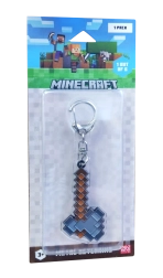 Minecraft metalen sleutelhanger