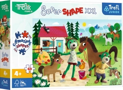 Puzzel Super Shape XXL TREFLÍCI op de paardenboerderij 60 stukjes