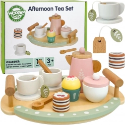 Woopie Green houten thee- en koffieset 12 stuks FSC