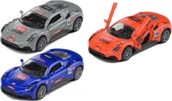 Metalen raceauto met terugtrekmechanisme