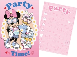 Lot d’invitations et d’enveloppes MINNIE MOUSE 5+5