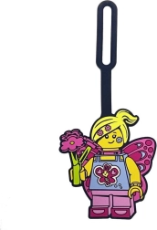 Étiquette de bagage LEGO – Fille papillon