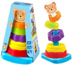 Stapelspeelgoed piramide Beertje voor de allerkleinsten