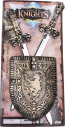 Kinder set schild en twee zwaarden 60 cm