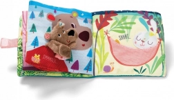 Lilliputiens stoffen boekje met vingerpopje beertje César