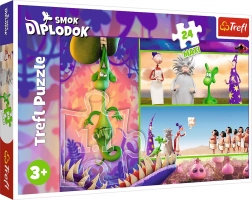 Puzzel 24 Maxi Nieuwsgierige Draak Diplodocus