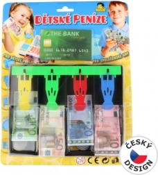 Kinderkassa met eurogeld