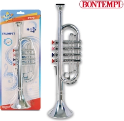 Metallic Shiny Trumpet with Four Valves