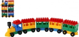 Jeu de construction train Lori pour enfants avec cinq wagons