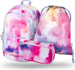 Ensemble scolaire Baagl Core Painting : sac à dos, trousse et sac